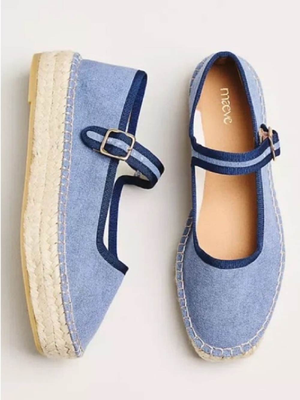 Maeve Dark Denim Flats